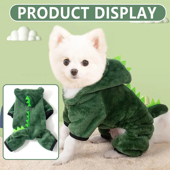 dinosaur dog sweater